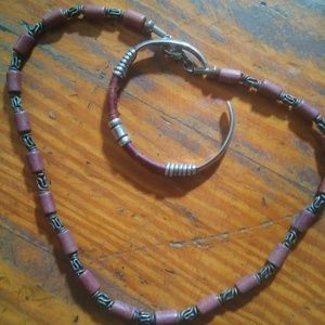 90s necklace and bracelet